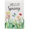 Hello Spring Butterflies & Flowers Outdoor Garden Flag